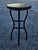 Cerulean 16" Mini Moroccan Mosaic Accent Table – Petrol Blue Tile Top For Sale - Image 8 of 9