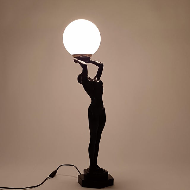 Metal Large Sculptural Table Lamp by Onice E.T.H.D., 1980s For Sale - Image 7 of 13