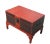 Chinese Red Antique Accent Cabinet Trunk With a Stand For Sale - Image 3 of 10