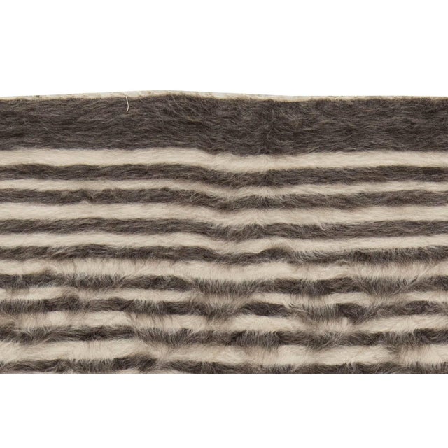 Early 21st Century Taurus Collection Modern Striped Goat Hair Rug by Doris Leslie Blau For Sale - Image 5 of 5