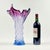 Rare XL "twisted" mid-century modern Murano glass vase attributed to Fratelli Toso (Italy, 1960s). Made of thick blue,...