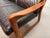 1970s Mid-Century Modern Sofa in Teak with Black Leather Cushions by Sven Ellekaer for Komfort, Denmark, 1970s For Sale - Image 5 of 10