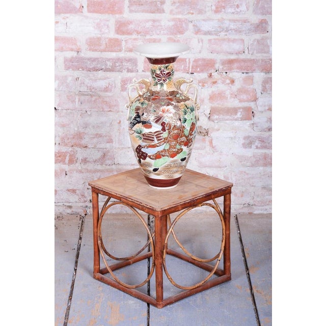 Art Deco Moriage and Glazed Ceramics Vase, Japan, 1910s For Sale - Image 9 of 10