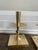 Mid Century Modern design by Tommi Parzinger. Gorgeous solid brass candle holders.