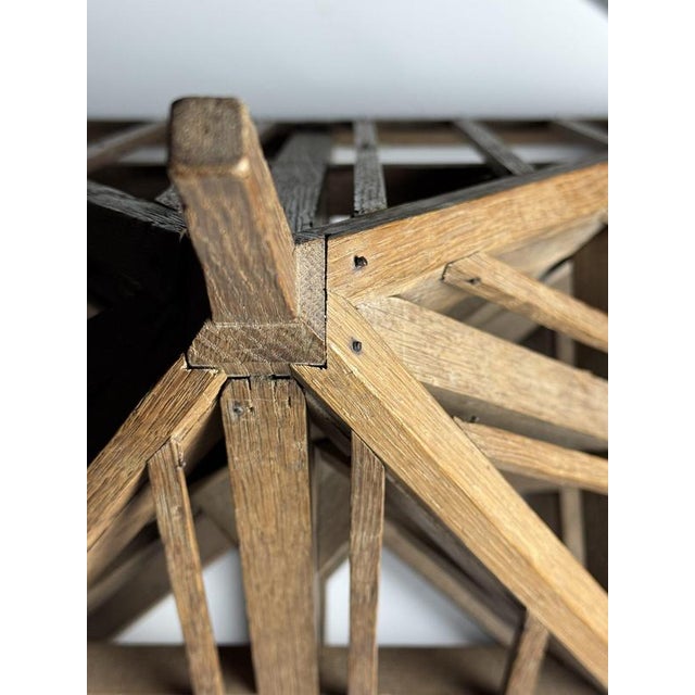 French Roof Construction Model in Oak For Sale - Image 3 of 17