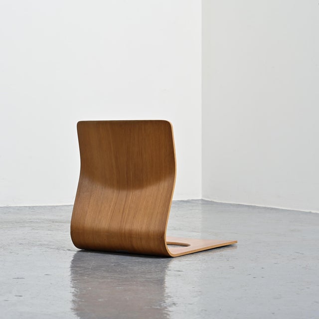 Zaisu chair designed by Kenji Fujimori for Tendo Mokko in 1963. Created for traditional Japanese interiors, this floor...