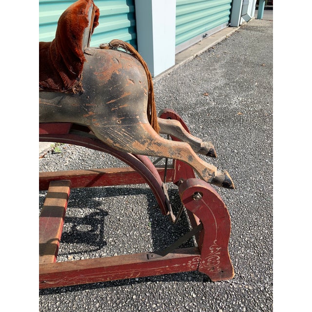 Antique Glider Rocking Horse Chairish