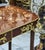 French French Style Brown Console Table With Gold Leaf Accents For Sale - Image 3 of 7
