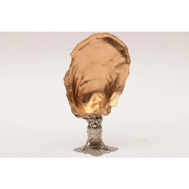 Golden Oyster Shell Place Card Holders, Set of 6 For Sale - Image 4 of 7