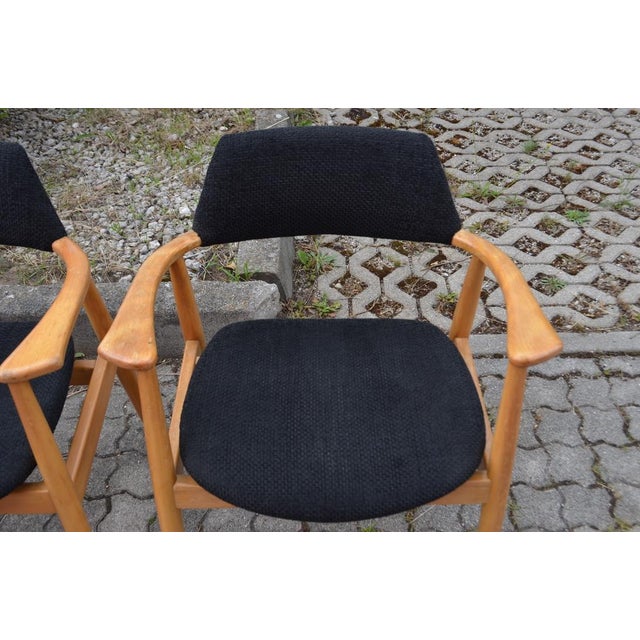 Model 411 Armchair by Hartmut Lohmeyer for Wilkhahn, 1950s, Set of 4 For Sale - Image 12 of 18