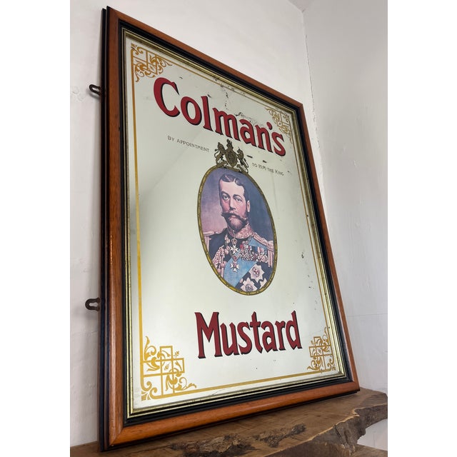 Mid-Century Colman's Mustard Advertising Pub Mirror, 1950s For Sale - Image 10 of 18