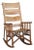 Mid 20th Century Folding Leather Strap Rocking Chair For Sale