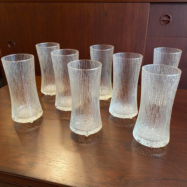 Mid 20th Century Mid-Century Iittala "Ultima Thule" Drinking Glasses by Tapio Wirkkala - Set of 8 For Sale In New York - Image 6 of 14