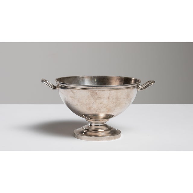 Mid 20th Century Mid 20th Century Belgium Silver Serving Bowl For Sale - Image 5 of 15
