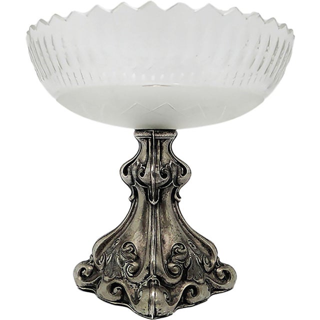 Biedermeier Fruit Bowl on Stand, Austria, 1850s For Sale - Image 4 of 8