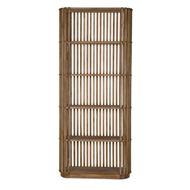 Not Yet Made - Made To Order NOIR Small Opal Bookcase, Teak For Sale - Image 5 of 8