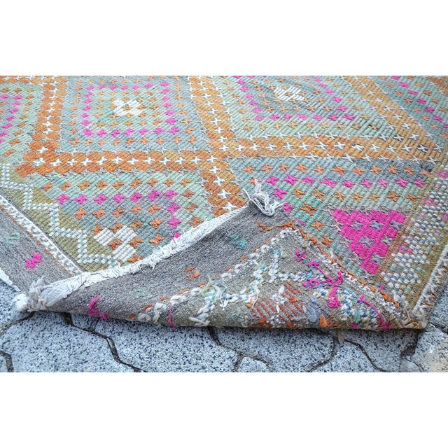 Orange 1960s Handmade Traditional Floor Rug For Sale - Image 8 of 11