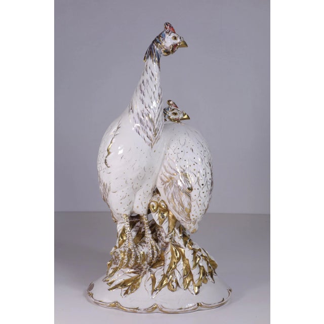 Italian Art Deco Figurine of Pheasants in Porcelain by Guido Cacciapuoti, 1920s For Sale - Image 12 of 12