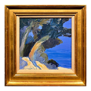 Roger Muhl -Abstract Coastline Landscape at Spring -Oil Painting