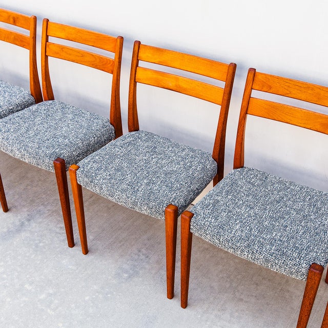 1970s Restored 1970s Solid Teak Scandinavian Dining Chairs by Svegards For Sale - Image 5 of 12