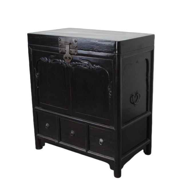 Antique Chinese Trunk Cabinet For Sale - Image 4 of 13