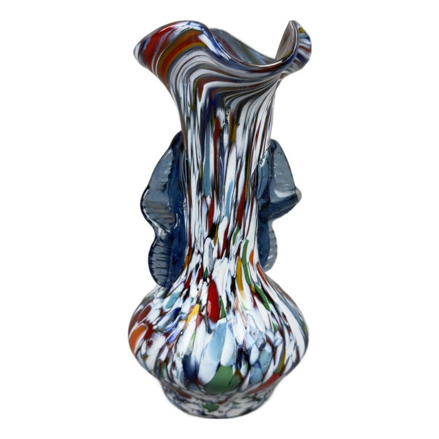 Murano Glass Vase from Fratelli Toso, 1970s For Sale