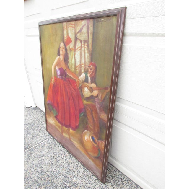 Painting of a Flamenco or Gypsy Dancer by c.h. Kletzker For Sale - Image 16 of 18