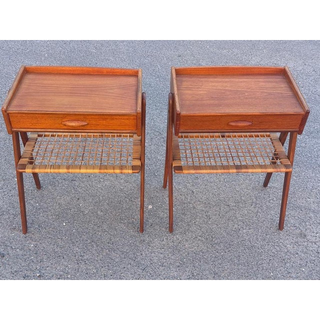 Mid-Century Danish Nightstands by Søren Rasmussen, 1960s, Set of 2 For Sale - Image 9 of 18