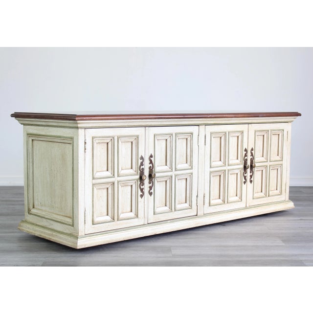 Mid-Century Modern Mid Century Low Cabinet Bench For Sale - Image 3 of 8