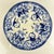 Ceramic 19th Century Blue Earthenware Flora Plate on Pedestal from Creil and Montereau For Sale - Image 7 of 10