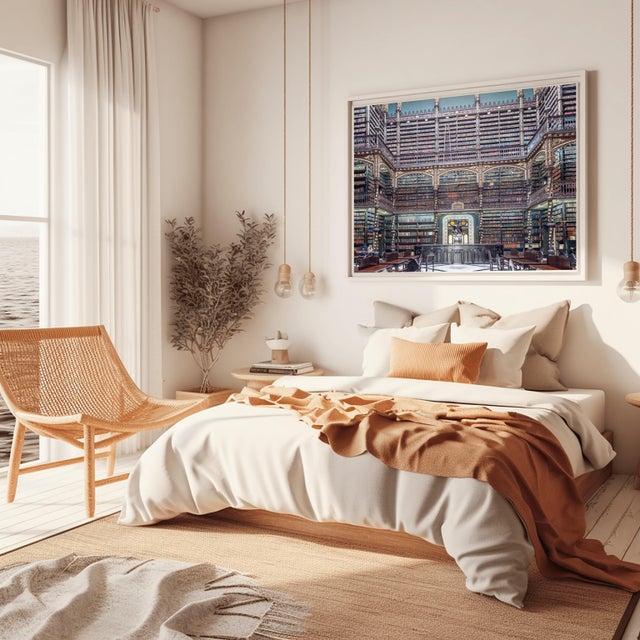 Richard Silver Real Gabinete Library Iv, Rio De Janeiro, Contemporary Photograph by Richard Silver 24x36 For Sale - Image 4 of 9