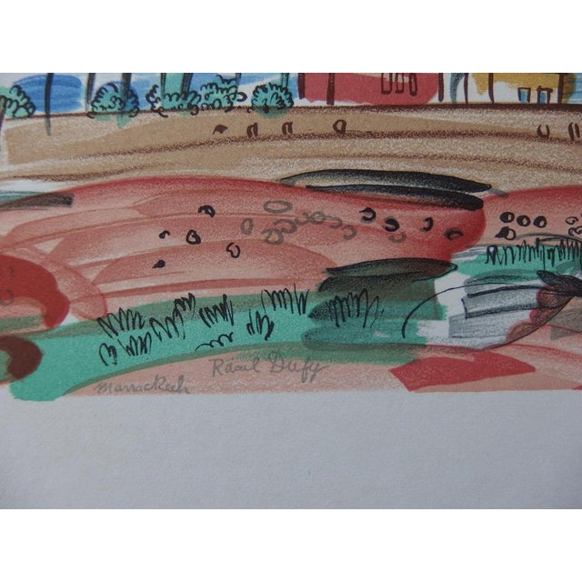 Modern Raoul Dufy, Au Maroc, Lithograph For Sale - Image 3 of 4