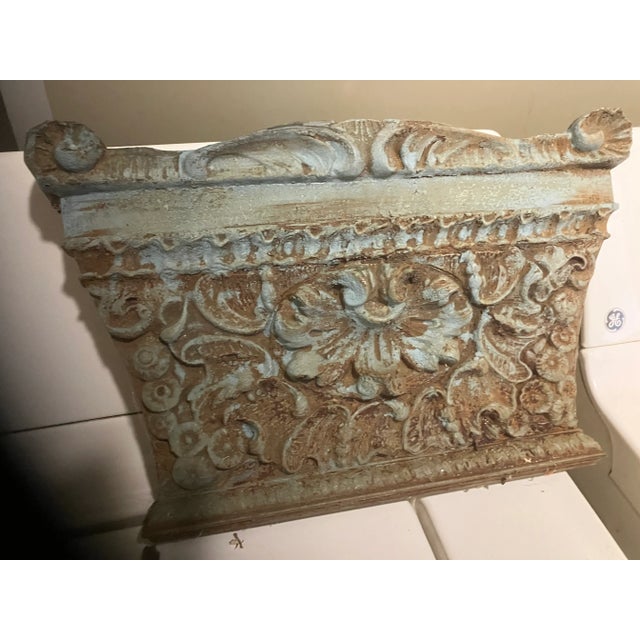 Traditional Antique Metal Iron Decorative Plaque For Sale - Image 3 of 9