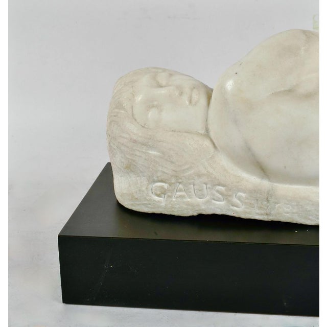 Stone Eugene Gauss (1905 - 1988) Marble Sculpture of Reclining Nude, Dated 1978 For Sale - Image 7 of 9