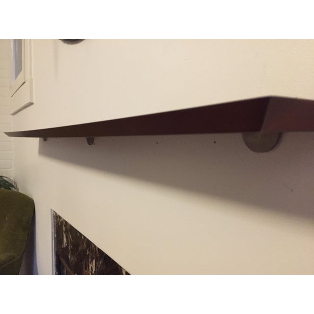 MidCentury Modern Mantel Wood Floating Wall Shelf Fireplace Mantle