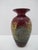 Abstract Michael Nourot Red Satin Series Gold Leaf Art Glass Vase MC 94 94 Pu For Sale - Image 3 of 10