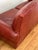 Vintage Ralph Lauren Style Distressed Art Deco Leather Sofa For Sale - Image 11 of 17