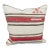Turkish Hemp Pillow Cushion Natural Beige Red Pillow Cushion Cover 20"x20" For Sale