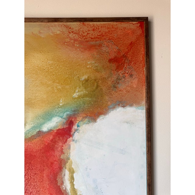 1980's Vintage Paul F Mariano Abstract Expressionists Painting, Framed For Sale In Miami - Image 6 of 12