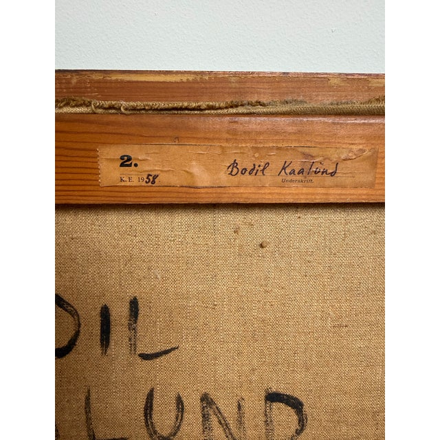 Coffee 1950s Still Life With Stacked Wood For Sale - Image 8 of 8
