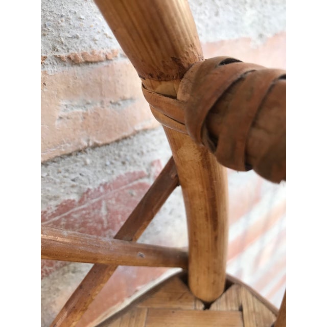 French Midcentury Bamboo Étagère With Five Bamboo Shelves For Sale - Image 9 of 12