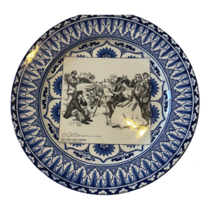 Early 1900's Royal Doulton Gibson Girls Dinner Plate "She Goes Into Colors"