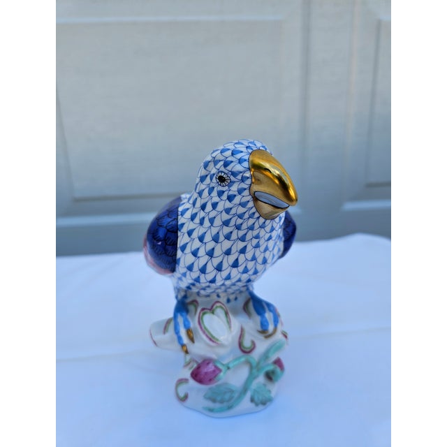 Figurative Herend Ceramic Parrot For Sale - Image 3 of 11