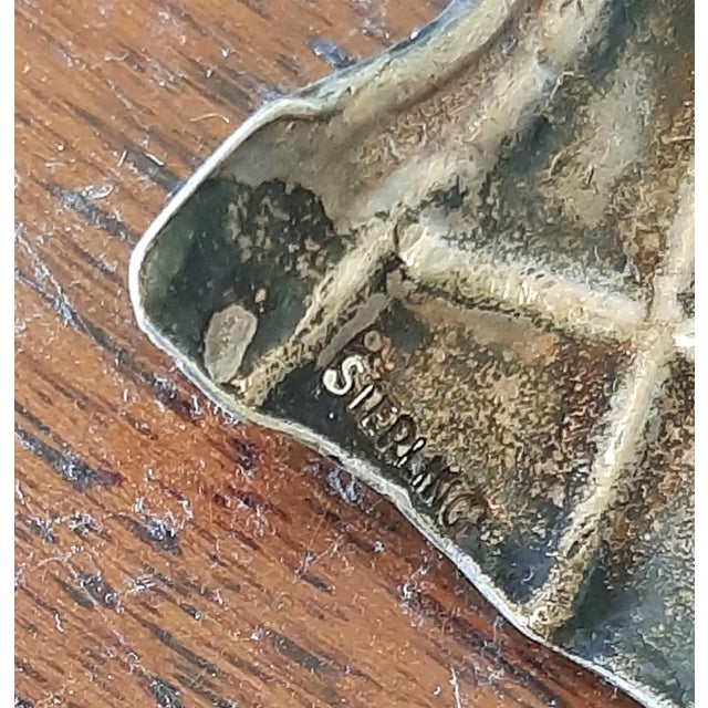 Vintage Sterling Alcohol Decanter Bottle tags. Gin & Scotch. Marked STERLING on both backsides. Has not been polished....