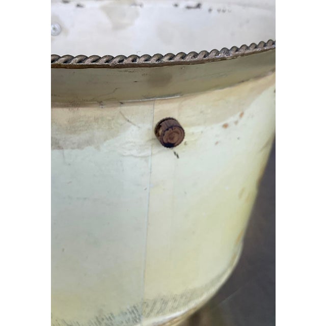 Vintage French Toile Metal Cache Pots - a Pair For Sale In West Palm - Image 6 of 10