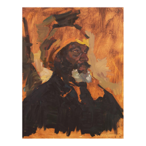'Study of a Moor, 1988', 20th Century American School, Post-Impressionist Figural Oil, Othello, Moroccan, Tunisian