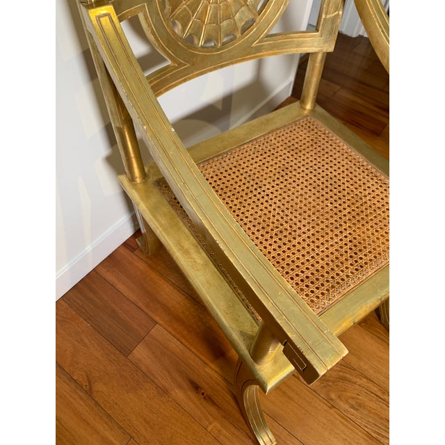 Quatrain Borghese Neoclassical Style Giltwood Armchair | Chairish