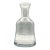Vintage Clear Etched Glass Carafe For Sale
