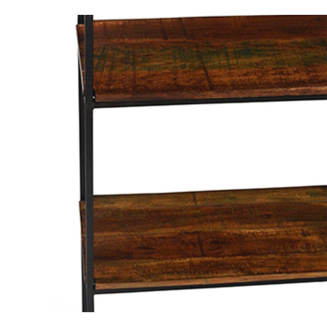Reclaimed Wood & Iron Shelf Chairish