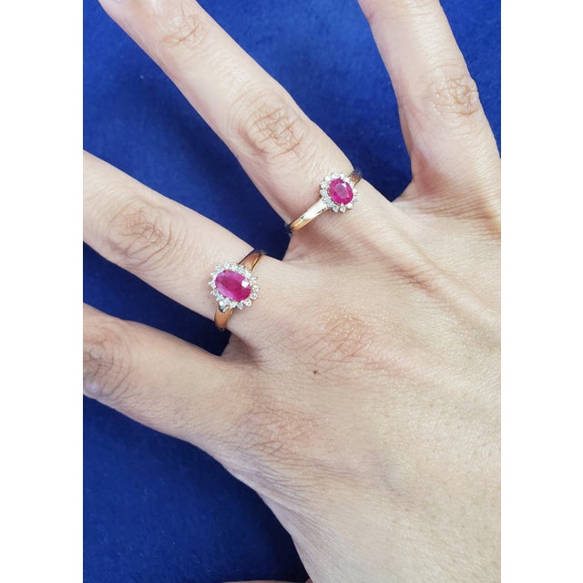 ♥ Product Summary ♥ Main Stone: Ruby & Diamond Approx. Total Carat Weight: .60cttw Ruby Carat Weight: .50ct Diamond Carat...